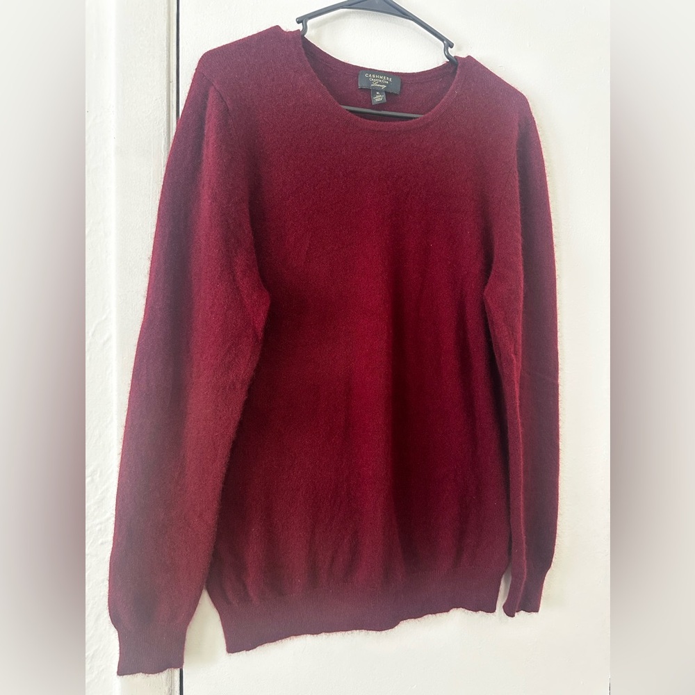Charter Club Rich Red Crew Neck Sweater